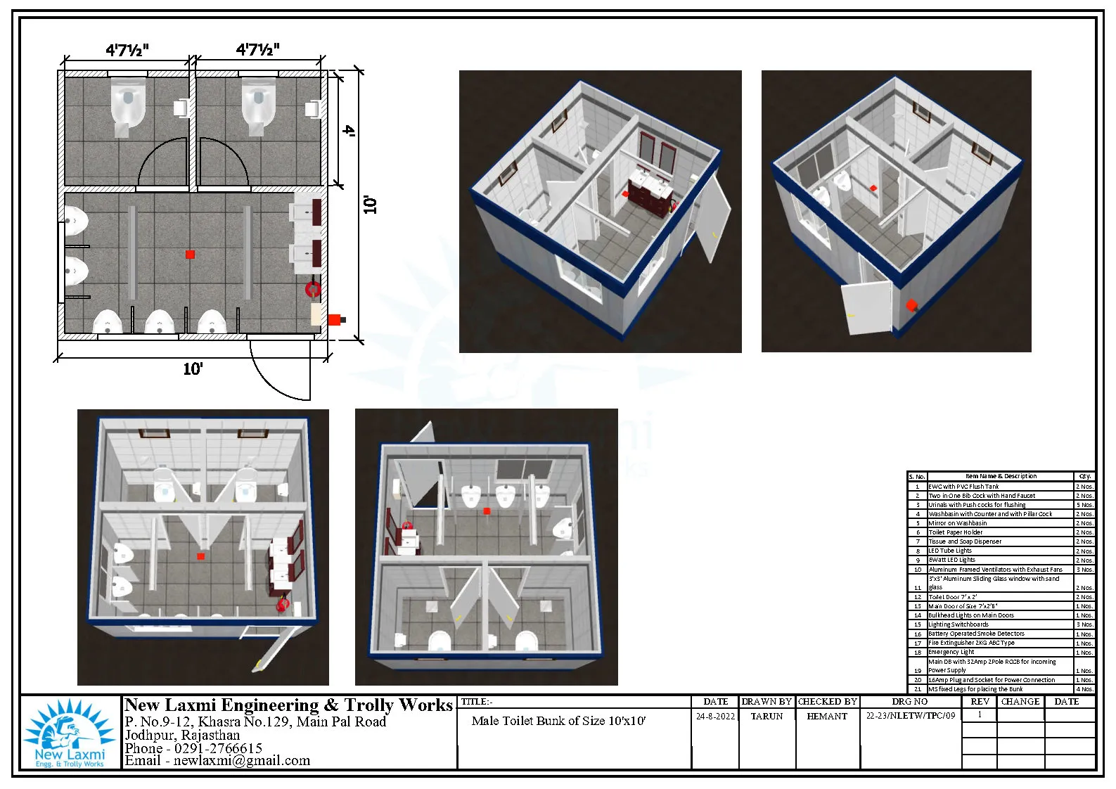 Office Cabin Layout